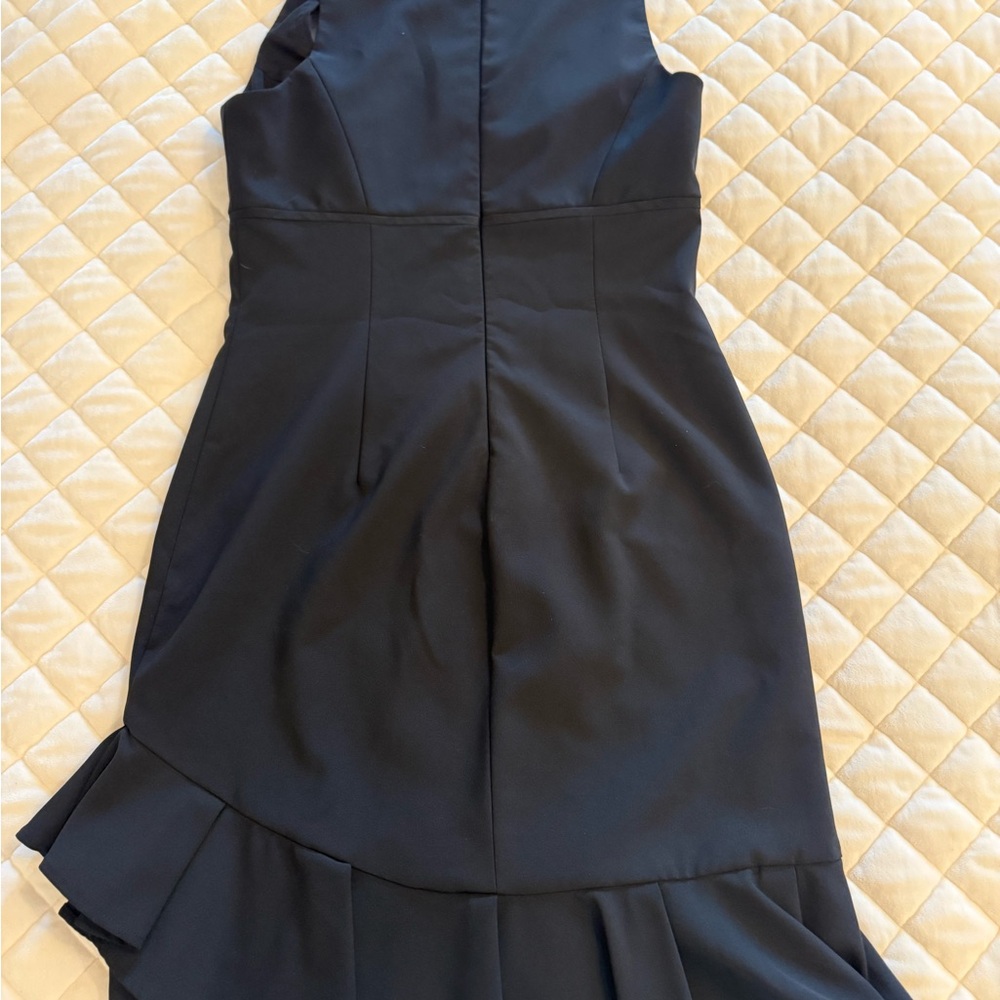 Nicole Miller Navy Asymmetrical Dress